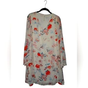 Vanilla Bay Floral V-Neck Flowy Dress.
